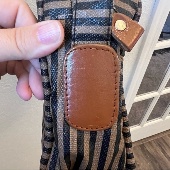 Vintage Allen Edwards Leather Trim Purse - Picture 12 of 14